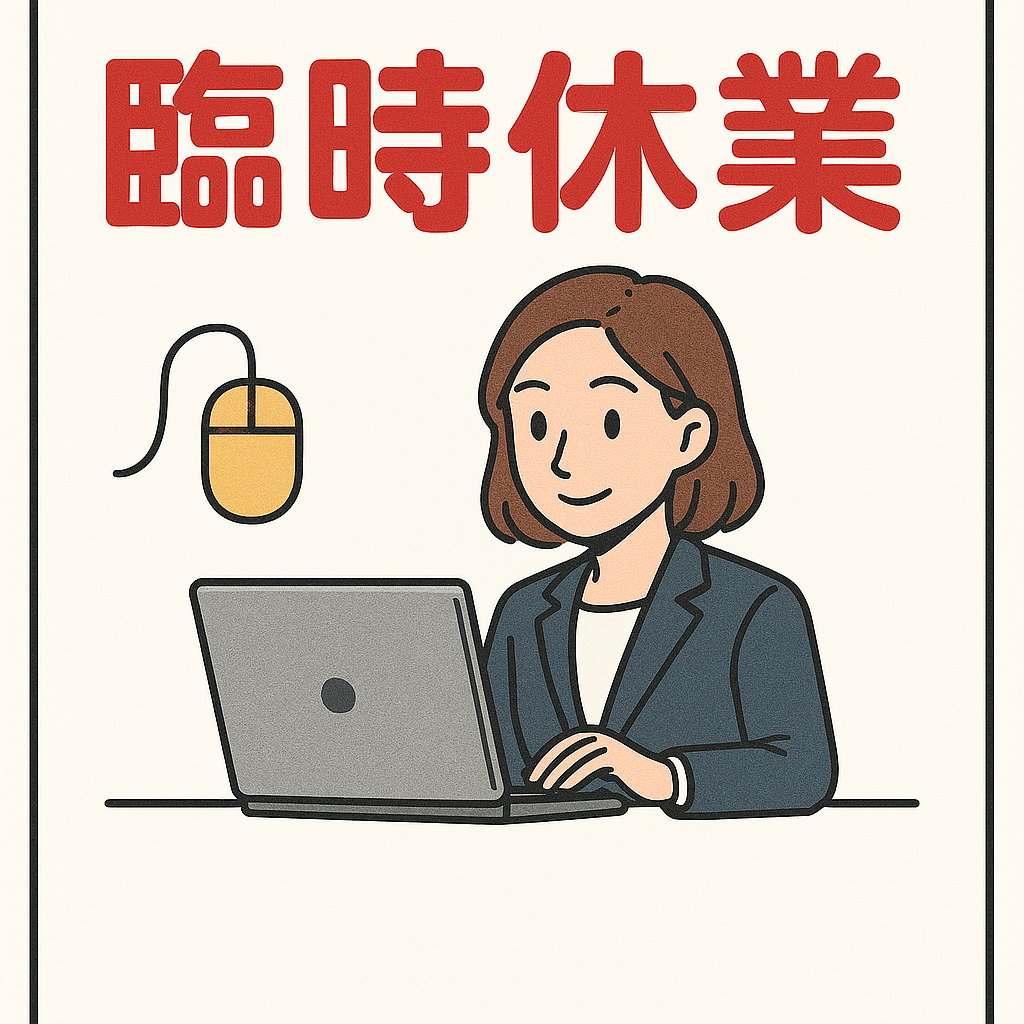 臨時休業のお知らせ